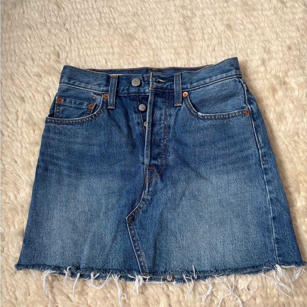 Levi’s denim high rise skirt
